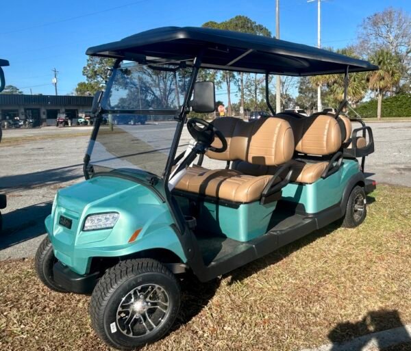 Better Than New Custom Club Car Seafoam 6 Passenger Golf Cart