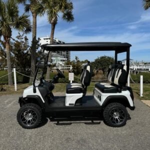 2024 Evolution D5 Maverick 4 – Street Legal Golf Cart – Pearl White