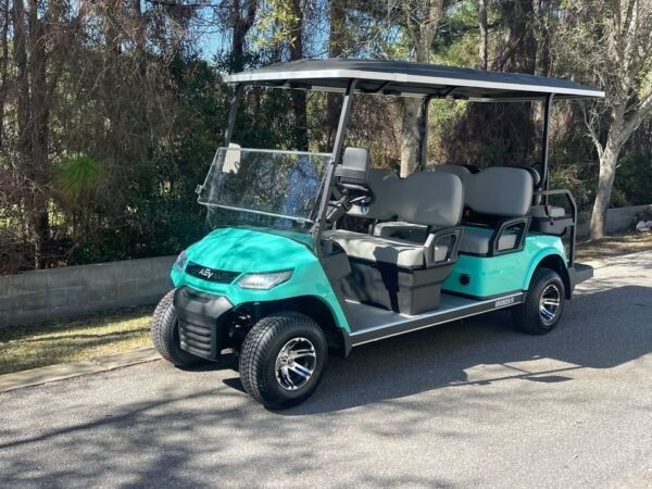Better Than New Custom Club Car Seafoam 6 Passenger Golf Cart