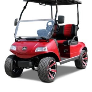 2024 Evolution Classic 2 Plus- Street Legal Golf Cart – Flamenco Red